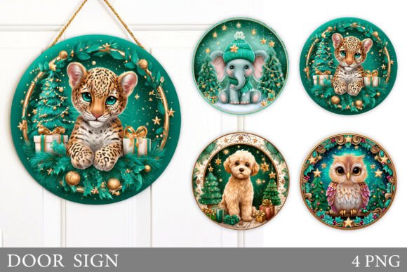 Christmas Animals Door Sign Sublimation: A Brand Designer’s Review