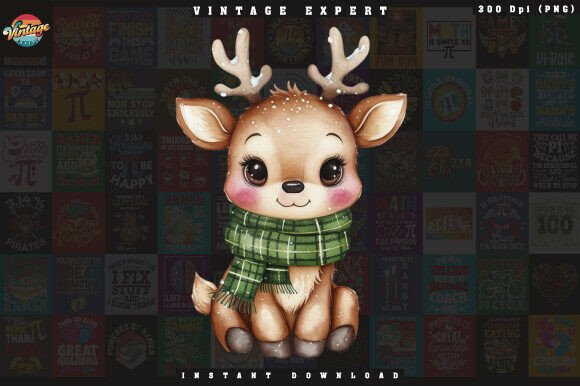 Christmas Baby Reindeer Clipart: A Designer’s Review for Modern Illustrations