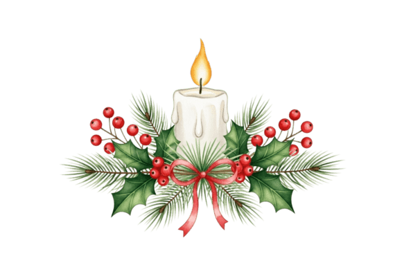 Christmas Candle with Holly and Pine: A Designer’s Review
