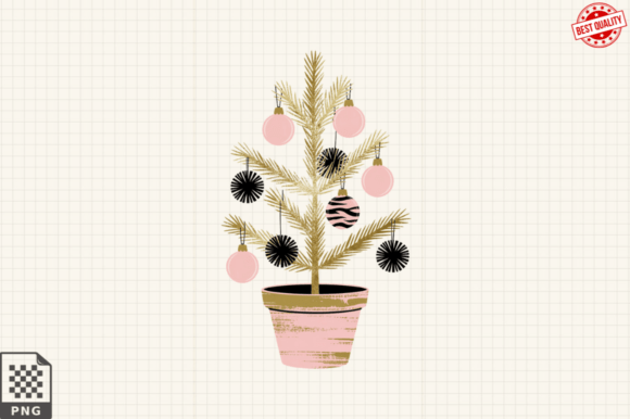 Christmas Coquette Tree Clipart,Coquette