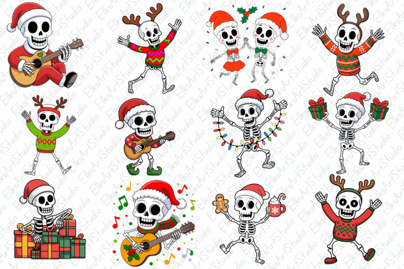 Christmas Dancing Skeleton Clipart Png: A Publisher’s Take on Seasonal Illustrations