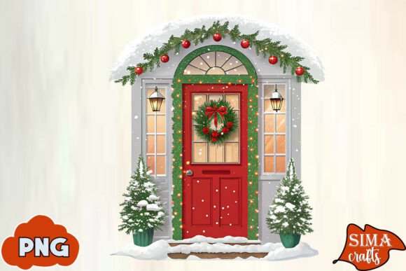 Christmas Door PNG Sublimation: A Designer’s Review for Illustrations