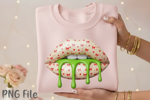 Christmas Drip Lips PNG: A Fresh Illustrations Review for Bloggers