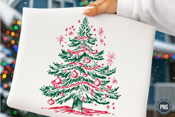 Christmas Line Art Png - Tree PNG Illustrations Review