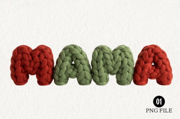 Christmas Mama Faux Yarn Crochet Png: A Designer’s Review for Holiday Branding