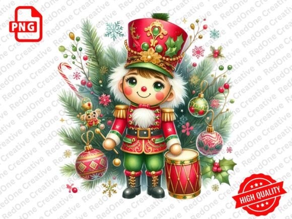 Christmas Nutcracker Soldier Clipart for Illustrations and Blog Graphics