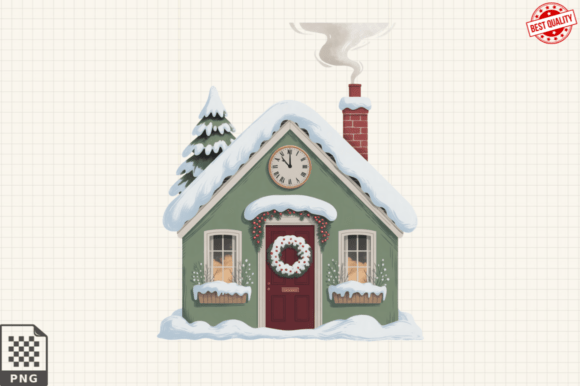 Christmas Tree Red House Clipart PNG: A Practical Review for Crafters