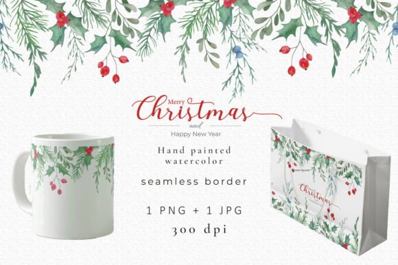 Christmas Watercolor Seamless Border: A Brand Designer’s Review