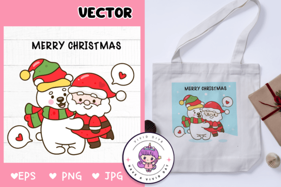 Cute Santa Hug Polar Bear Christmas Gift: A Practical Review for Illustrations