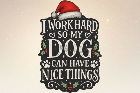 Festive Dog Lover Christmas PNG Art: A Designer’s Review for Small Business Branding