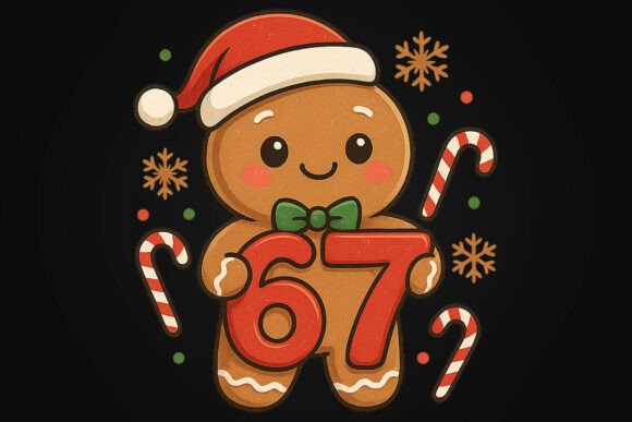 Gingerbread 67 Christmas Six Seven PNG Illustrations Review