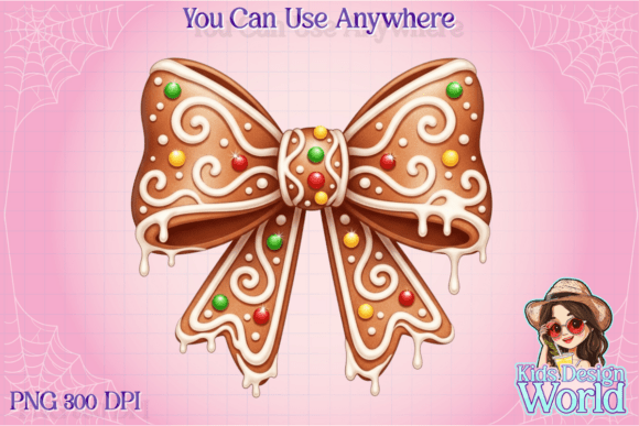 Gingerbread Coquette Bow Christmas PNG Illustrations Review