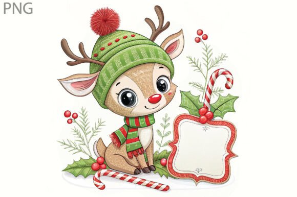 Personalized Reindeer Christmas Kids Png: A Designer’s Take on Holiday Illustrations