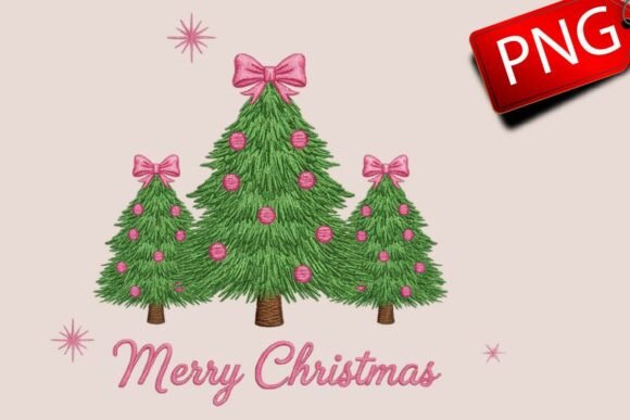 Pretty Christmas Tree Bow Illustrations Review