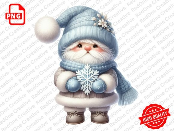 Winter Christmas Gnome Clipart Review